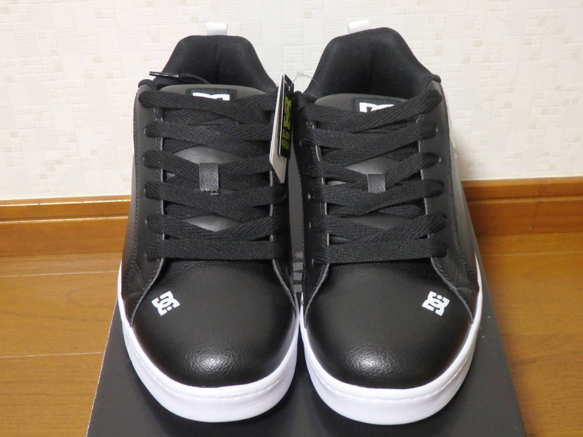 即決☆レア!限定!♪新品未使用 DC SHOES DCシューズ スニーカー COURT GRAFFIK LITE 26.5cm ブラック ホワイト_画像4