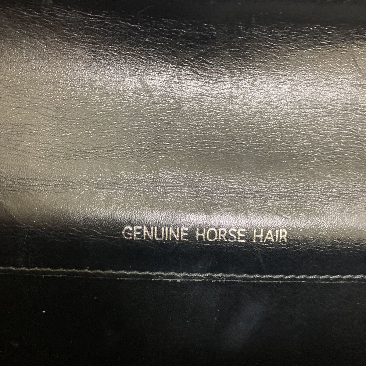 190 GENUINE HORSE HAIR ホースヘアー 2WAY ハンドバッグ ショルダーバッグ 馬毛 レザー ブラック 高級 黒 レディース 1111L