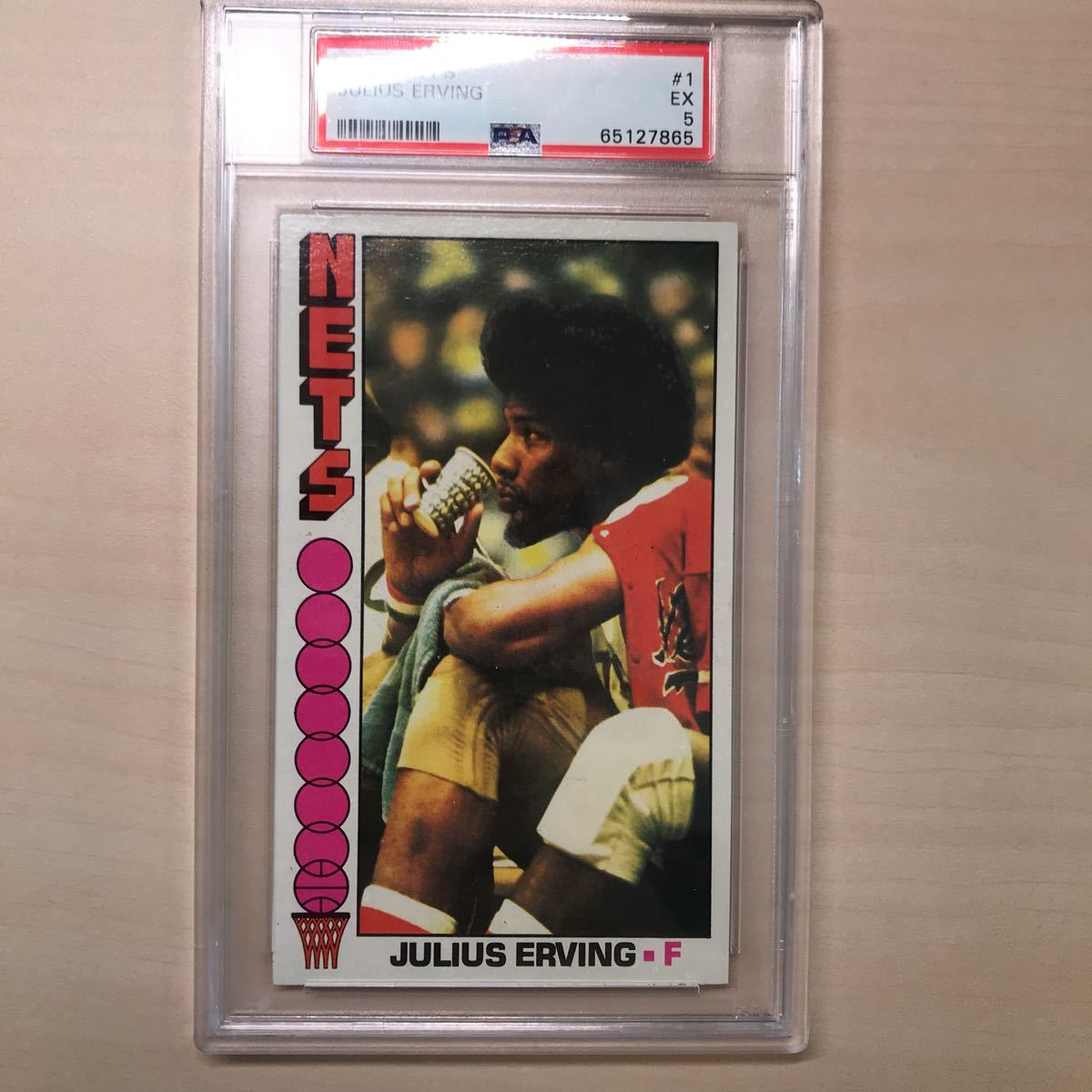 1976 TOPPS 　JULIUS ERVING　ジュリアス・アービング　＃1　PSA EX5　NBA　NBAカード