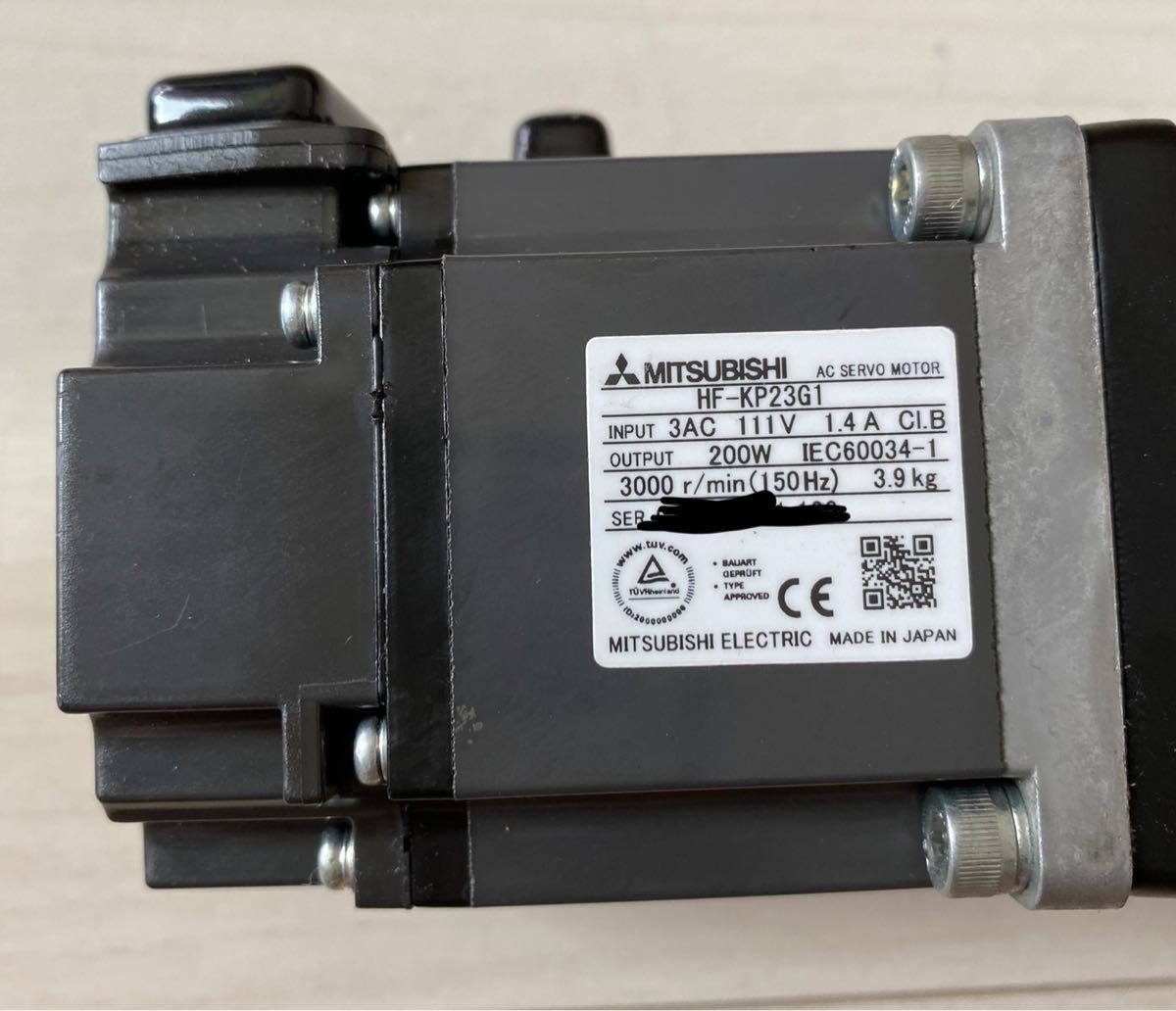 三菱電機サーボモータ+ギアヘッド HF-KP23G1+K9012C 中古品① 三菱電機サーボモータ+ギアヘッド HF-KP23G1+K9012C 中古品①