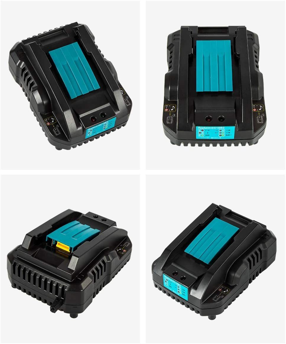 マキタ 互換バッテリー AP BL1860b　残量表示付き 2個セット + DC18RC充電器4Aセット_画像6