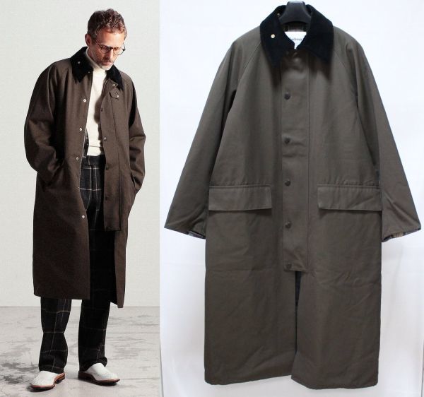 21AW BARBOUR バブアー TOMORROWLAND 別注 OVERSIZED BURGHLEY