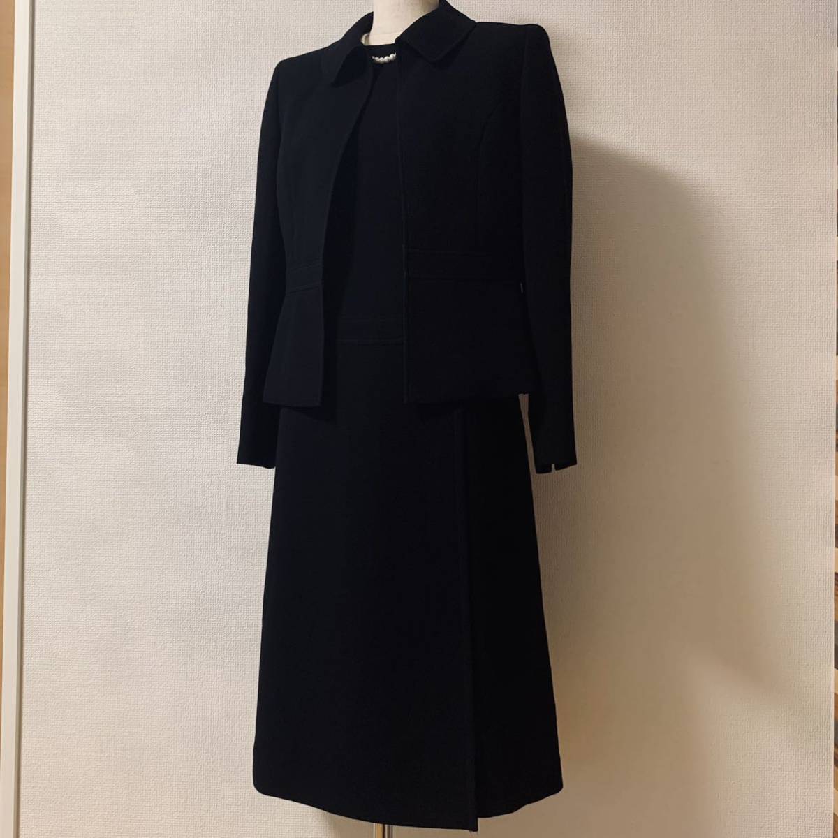 marie claire ブラックフォーマル スーツ ワンピース 日本製 マリ
