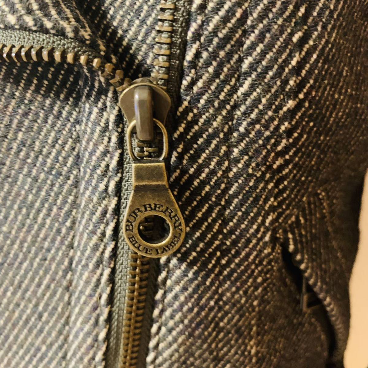 レア BURBERRY BULL label ウール ダブル ライダースジャケット38