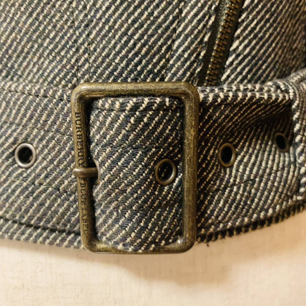 レア BURBERRY BULL label ウール ダブル ライダースジャケット38