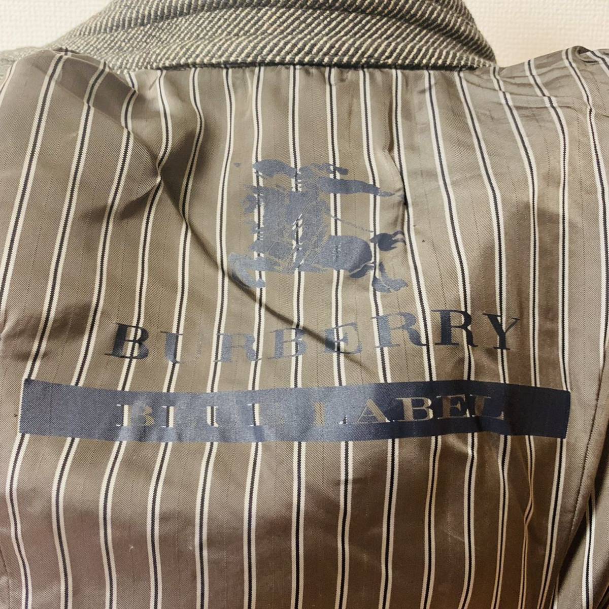 レア BURBERRY BULL label ウール ダブル ライダースジャケット38