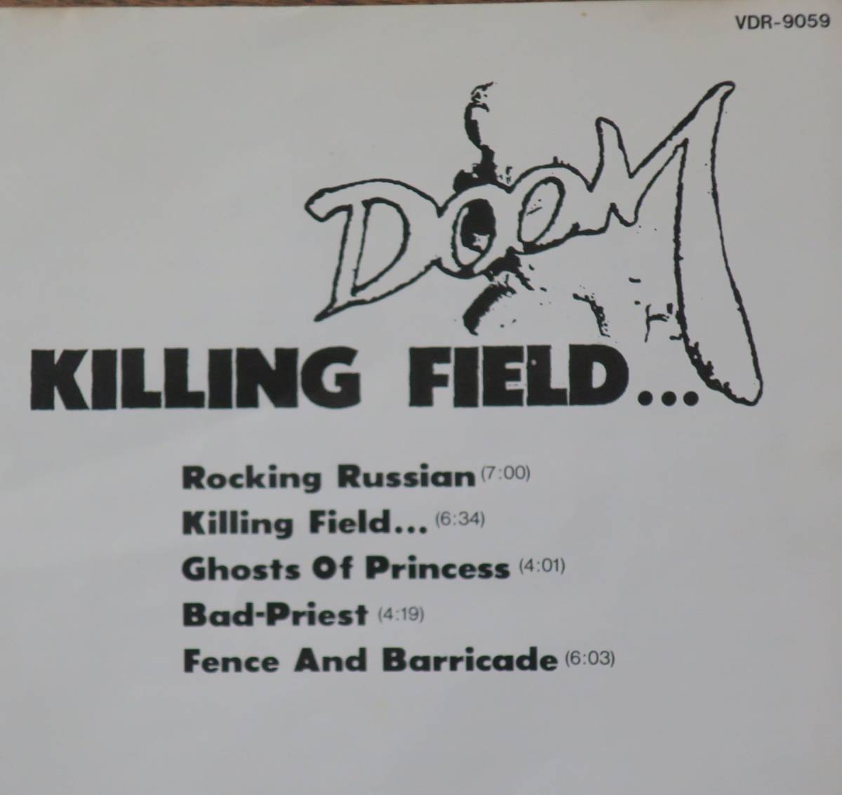 Doom諸田コウKilling Field広川錠一CD藤田タカシVDR-9059Bad Priest[検]ZADKIELえがおドラミWar Pigs諸田耕UNITED/Rocking Russian_画像9