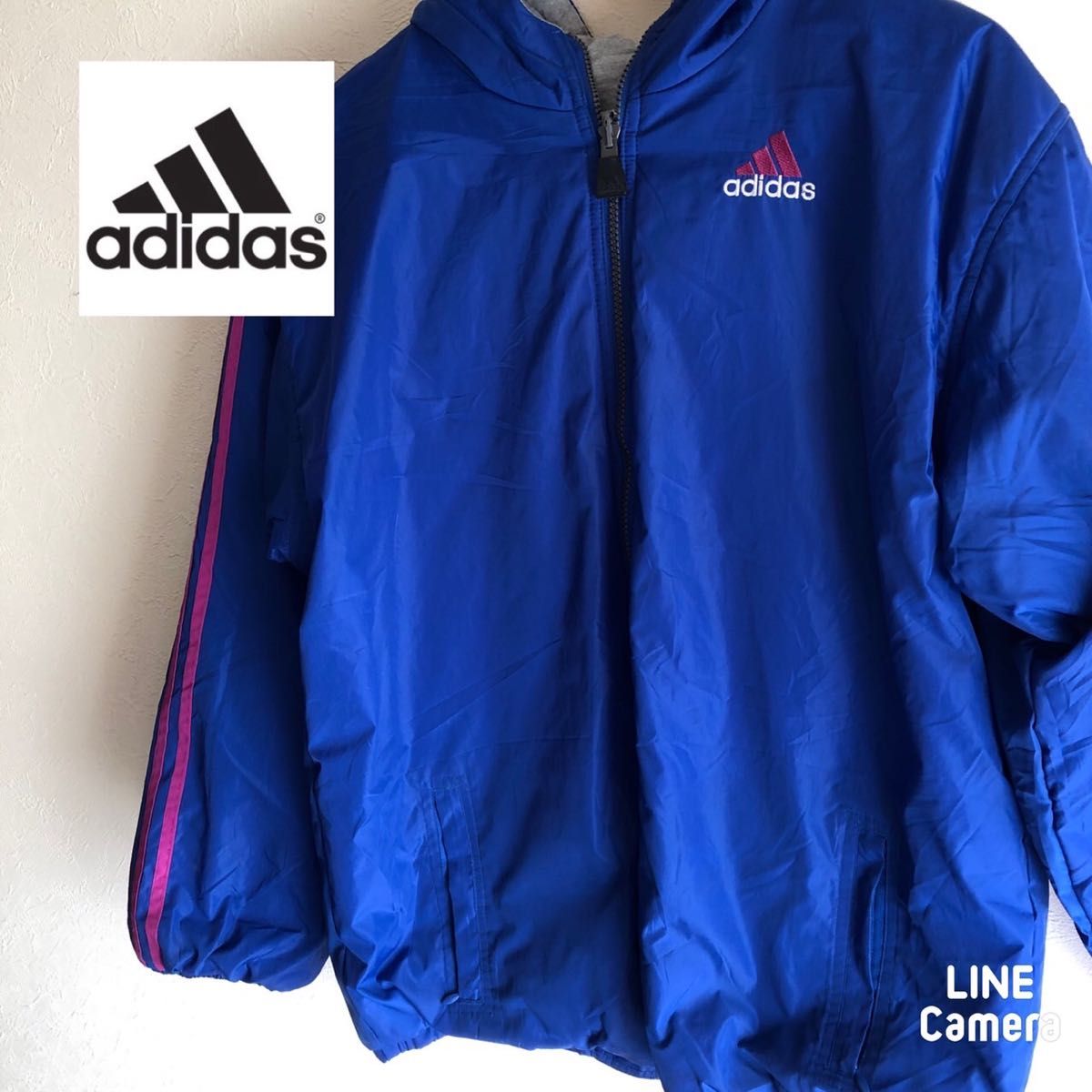 adidas アディダス  90s 山型ロゴ  リバーシブル  ナイロンジャケット