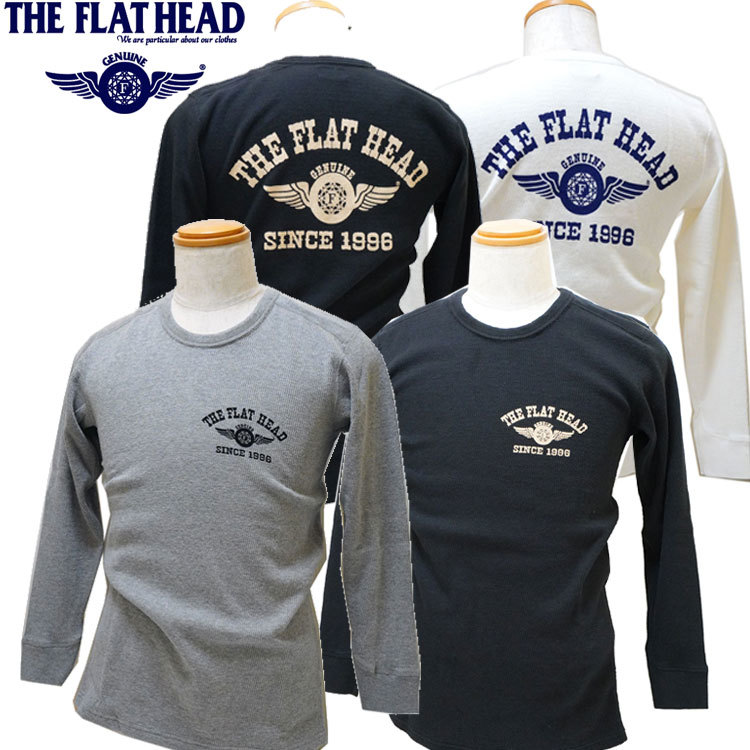 新品 フラットヘッド THE FLAT HEAD ショルダーパッドサーマル 長袖Ｔシャツ グレー 40（Ｌサイズ） 送料無料 FN-THLD-202_画像5