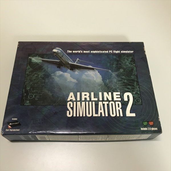 Z3640 ◆AIRLINE SIMULATOR2 DOS/V PCゲームソフト ゆうパック 60サイズ