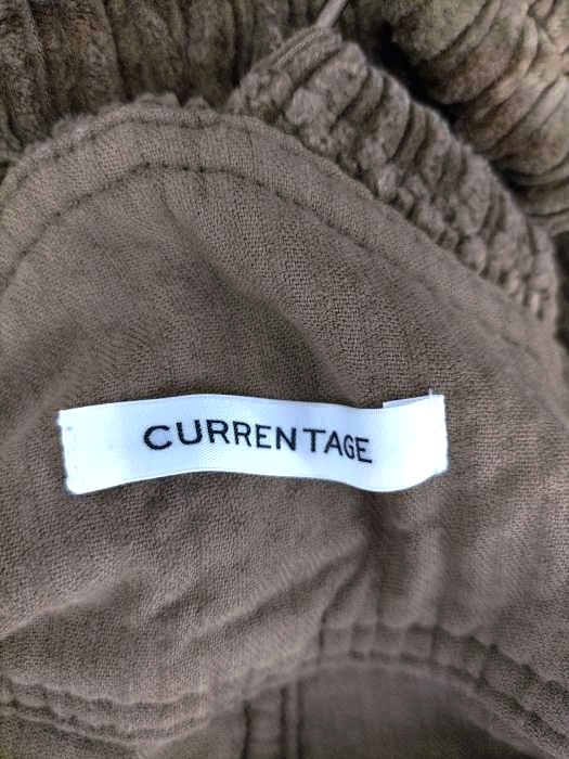 カレンテージ CURRENTAGE オーバーオールレディース S 19AW 太畝オーバーオール 緑系 中古 古着 1318_画像3