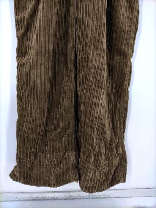 カレンテージ CURRENTAGE オーバーオールレディース S 19AW 太畝オーバーオール 緑系 中古 古着 1318_画像6