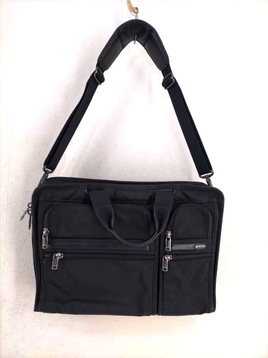 トゥミ TUMI ビジネスバッグメンズ 2WAY ショルダーバッグ 黒系 中古 古着 1318_画像1
