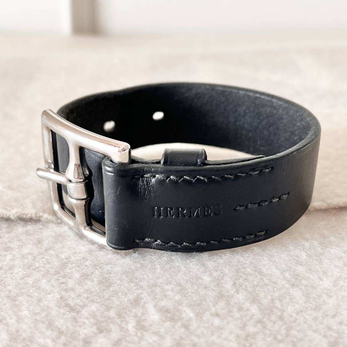 HERMES エルメス 美品 良品 エトリヴィエール レザー ブレスレット