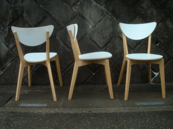 IKEA SWEDEN NORDMYRA 21255no-rudomi-la chair 5 legs set modern dining chair white fixer bonding type pick up shipping possibility prompt decision 