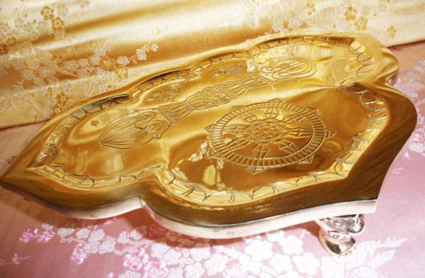【信頼のヤフオク!実績22年】☆ 金剛盤 駒印 【大】 京都製 真鍮 密教法具 国産品 新品未使用 こんごうばん_金剛盤 駒印 【大】 京都製 真鍮 密教法具