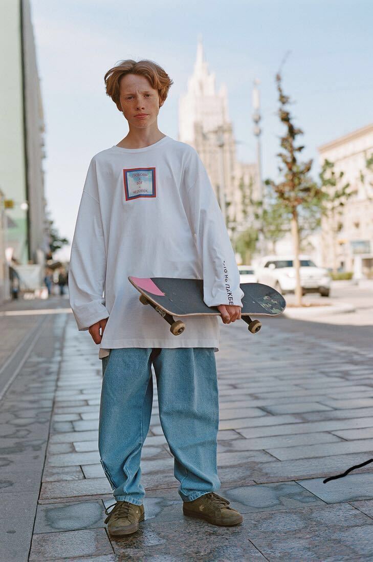 人気ショップ 18AW Paccbet oversized ホワイト Rubchinskiy Gosha T