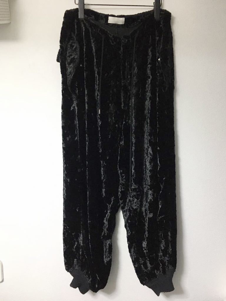 大割引 VELVET sign neon SNOW 46 黒 スノーカモ イージー 裾リブ ワイドパンツ クラッシュベロア PANTS ニードルス 大割引 VELVET sign neon SNOW 46 黒 スノーカモ イージー 裾リブ ワイドパンツ クラッシュベロア PANTS ニードルス