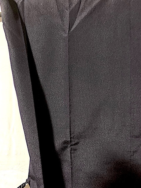 重1-39) 　男物羽織　黒に近い濃紺　身丈103　袖丈51　裄66,5　_画像5