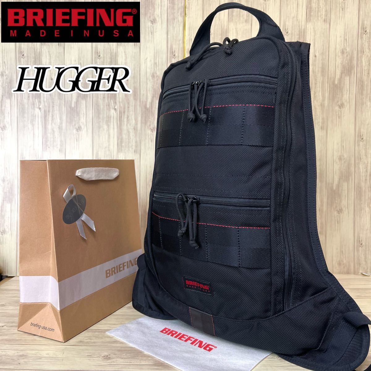 ブリーフィング HUGGER ハガー バックパック スリム 黒 - 通販