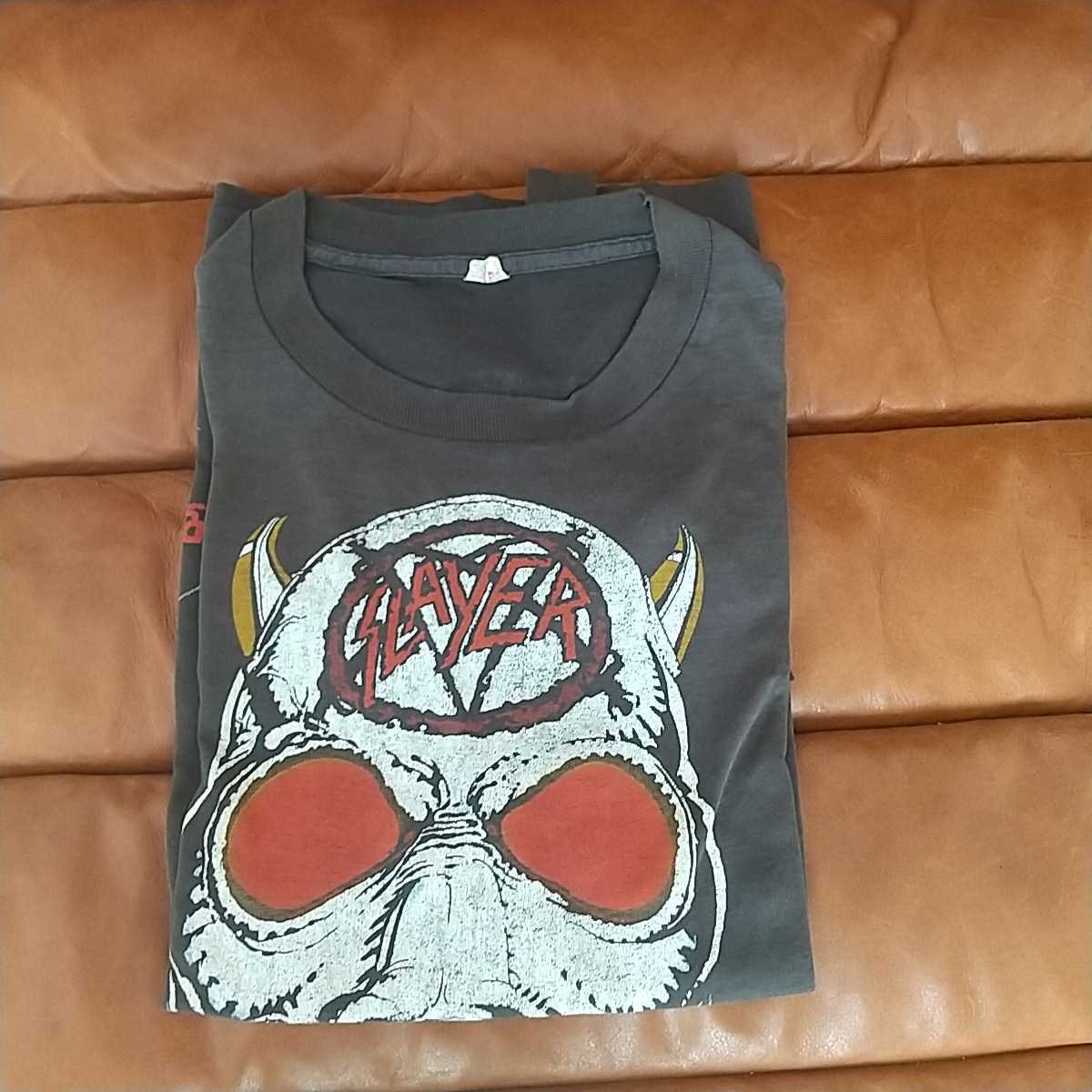 80s ヴィンテージ SLAYER スレイヤー tシャツ バンド ガンズメタリカ