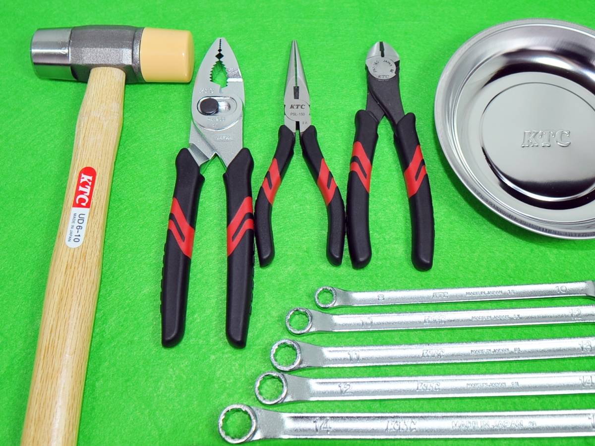 ○KTC 工具セット 5種類○メガネレンチ コンビハンマートレイ ○KTC 工具セット 5種類○メガネレンチ コンビハンマートレイ