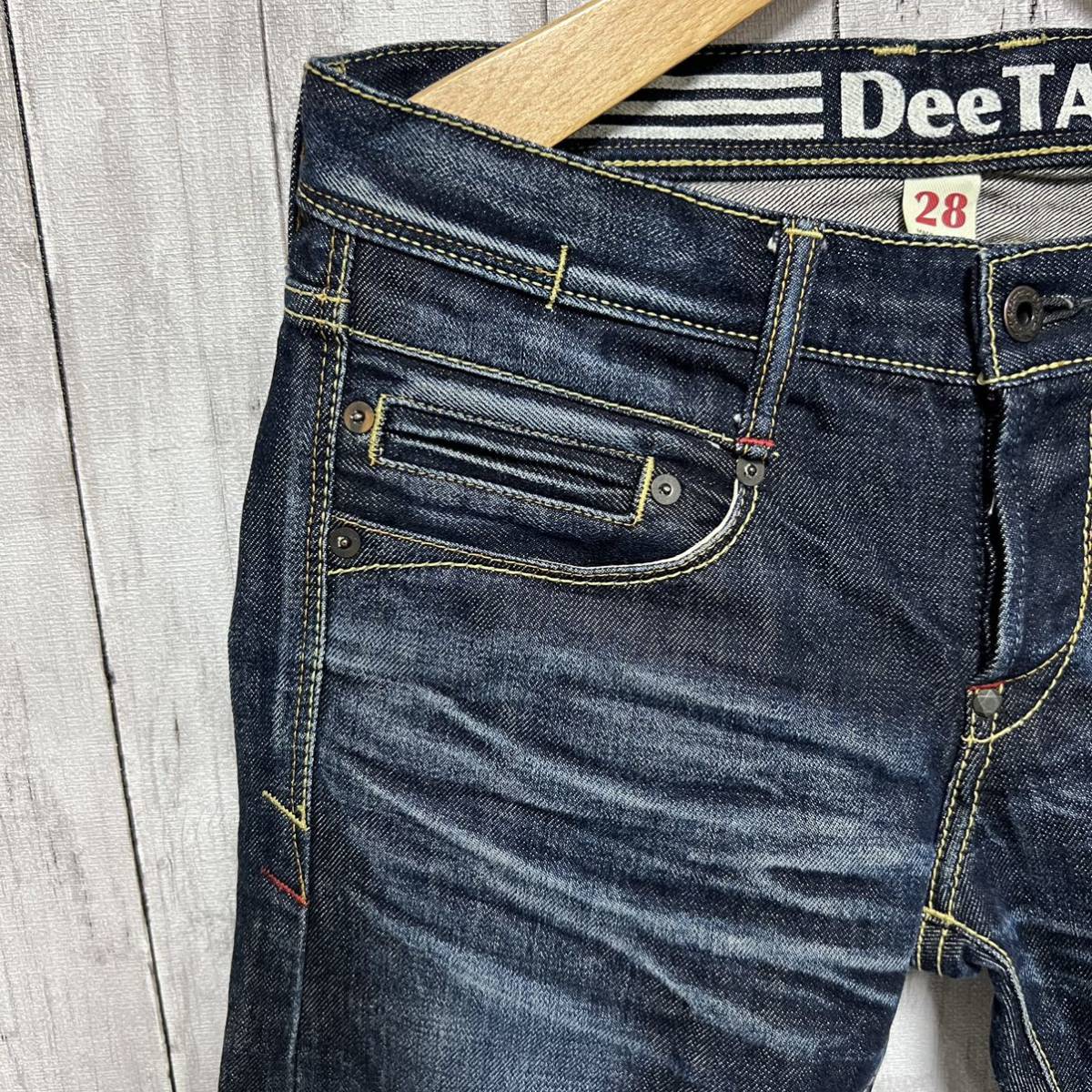 美品 DeeTA W28セルビッチデニム ヒゲ ハチノス アタリGOOD 日本製