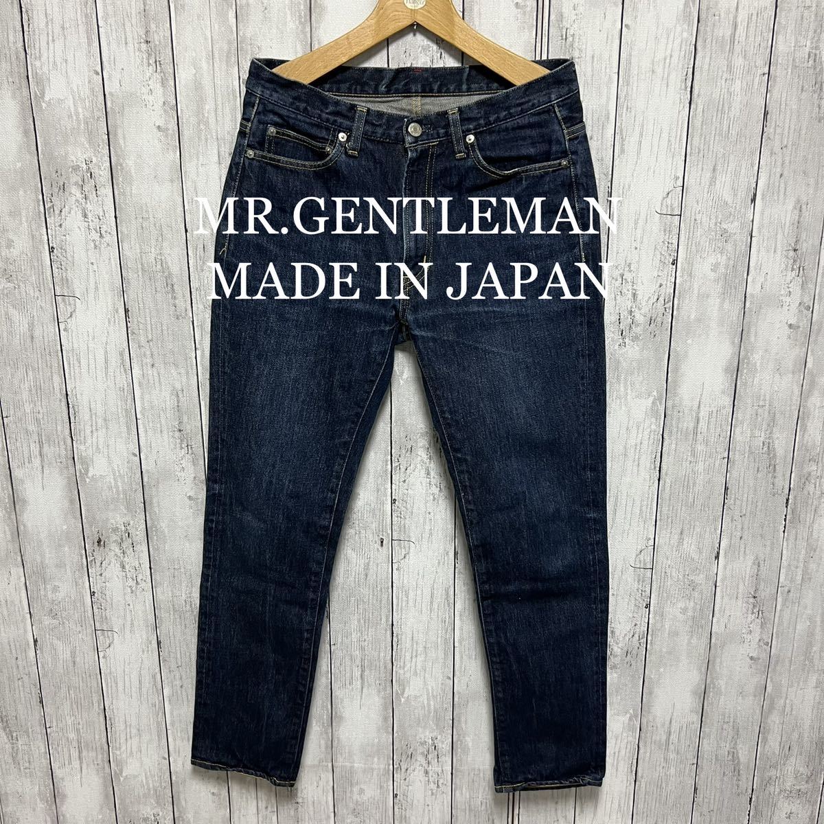 MR.GENTLEMAN スリムテーパードデニム!日本製!W32-