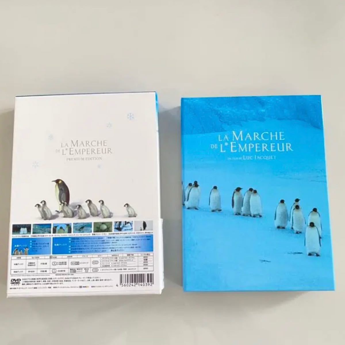 洋画DVD「皇帝ペンギン プレミアムエディション」('05仏)・パンフレット・ペンギンのポストカード　北極　ドキュメンタリー