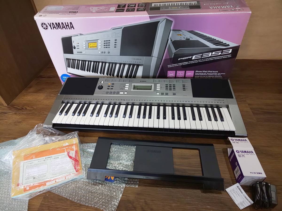 ヤフオク! - 46769☆YAMAHA PSR-E353 電子ピアノ キ...