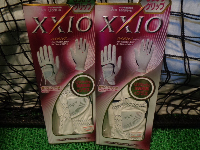 * сильно сниженная цена распродажа * Dunlop XXIO женский перчатка GGG-X011W левый рука 19cm белый / темно-синий 2 шт. комплект * бесплатная доставка!