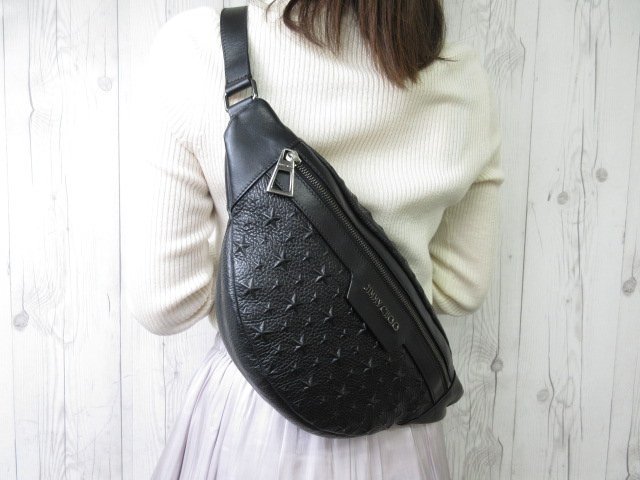 シルバー金具 【極美品】 ジミーチュウ ボディバッグ ウエストポーチ