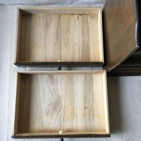  keep hand attaching wooden both sides drawer shelves height 35× width 36.8× inside 28cm height .. total natural wood small chest of drawers small .. small drawing out both sides shelves case storage [ animation equipped ]