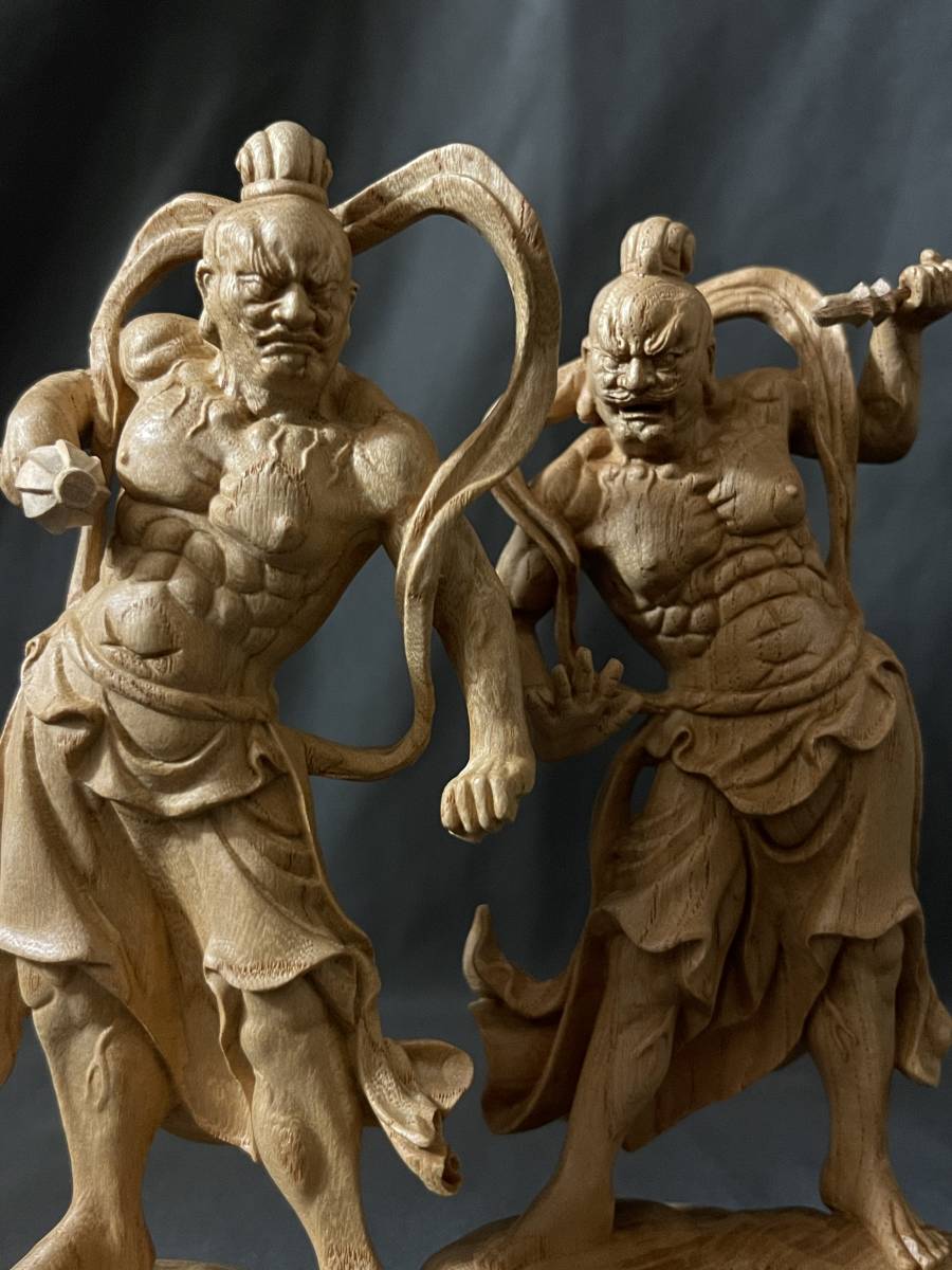 在庫有り お買い得 井波彫刻 仏教工芸品 総ケヤキ製 一刀彫 極上彫
