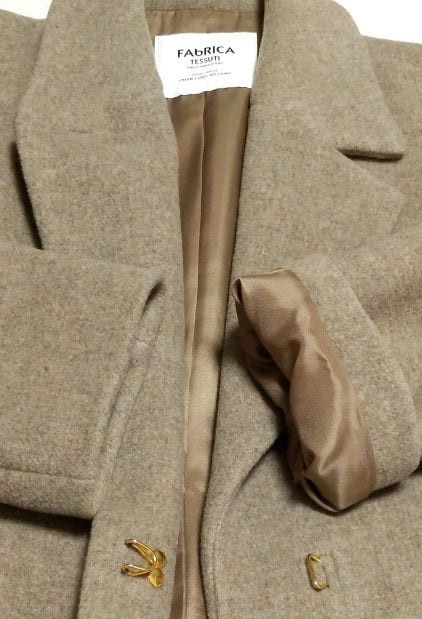 ZARA チェスターコート イタリアFAbRICA TESSUTI社生地使用