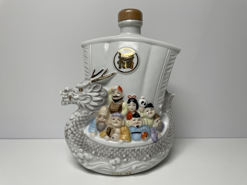 F530 ◇古酒◇ NIKKA WHISKY スーパーニッカ 干支ボトル 開運 七福竜 ...
