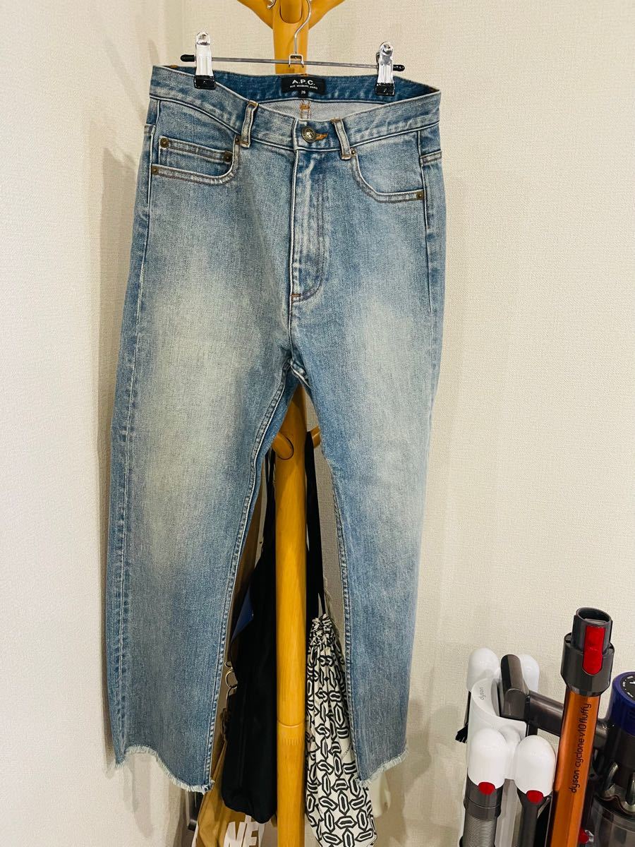 apc ハイウエスト クロップド ジーンズ デニム26