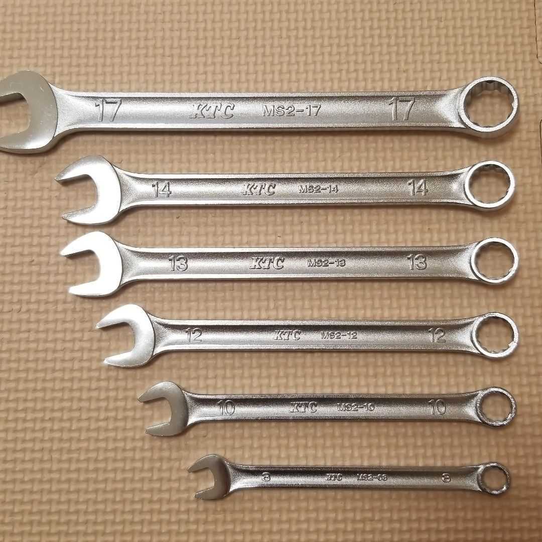 ヤフオク! - KTC コンビネーションレンチ スパナ メガネ 6点 工具...