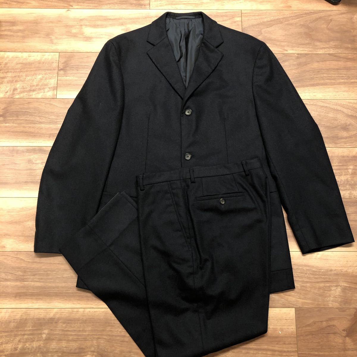 超美品 JIL SANDER ジルサンダー メンズ テーラーメイド ウールスーツ