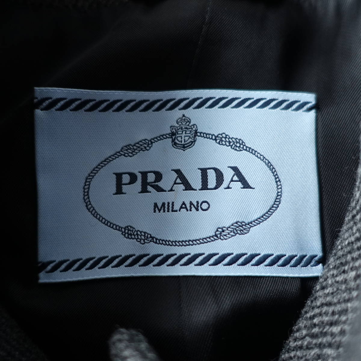 美品*PRADA/プラダ/36/イタリア製/ウール100%/ロングコート/グレー/レディース_画像4