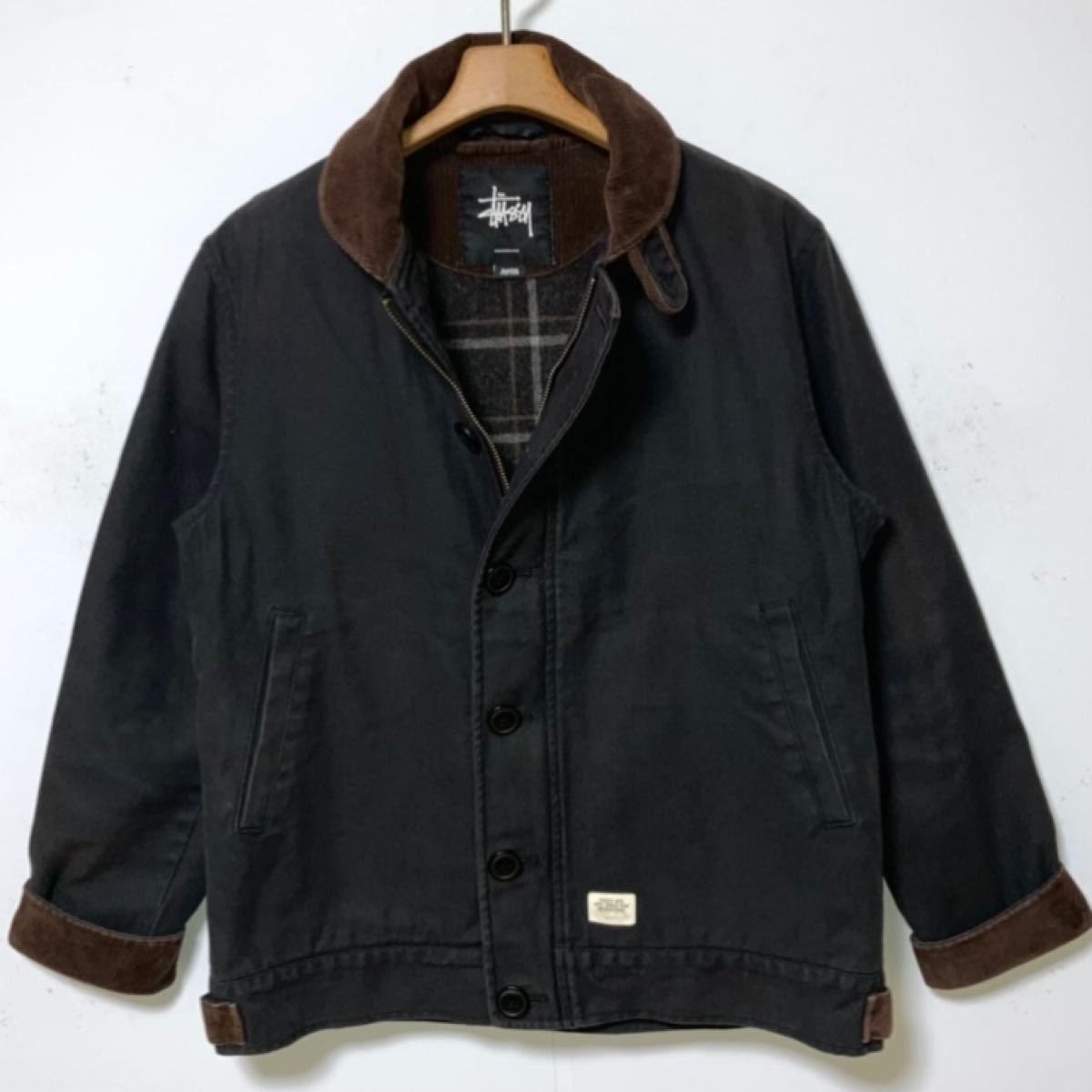 希少 STUSSY ステューシー 裏ウールチェック N-1デッキ 希少 STUSSY ステューシー 裏ウールチェック N-1デッキ