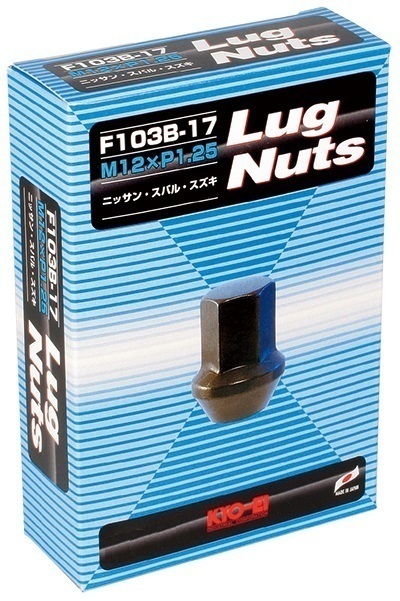 KYO-EI ホイールナット キョーエイ F103B-17-16P 1.25 17HEX M12 ブラック ナット 袋 16個 1SET 全長31mm Lug Nut 黒_画像1