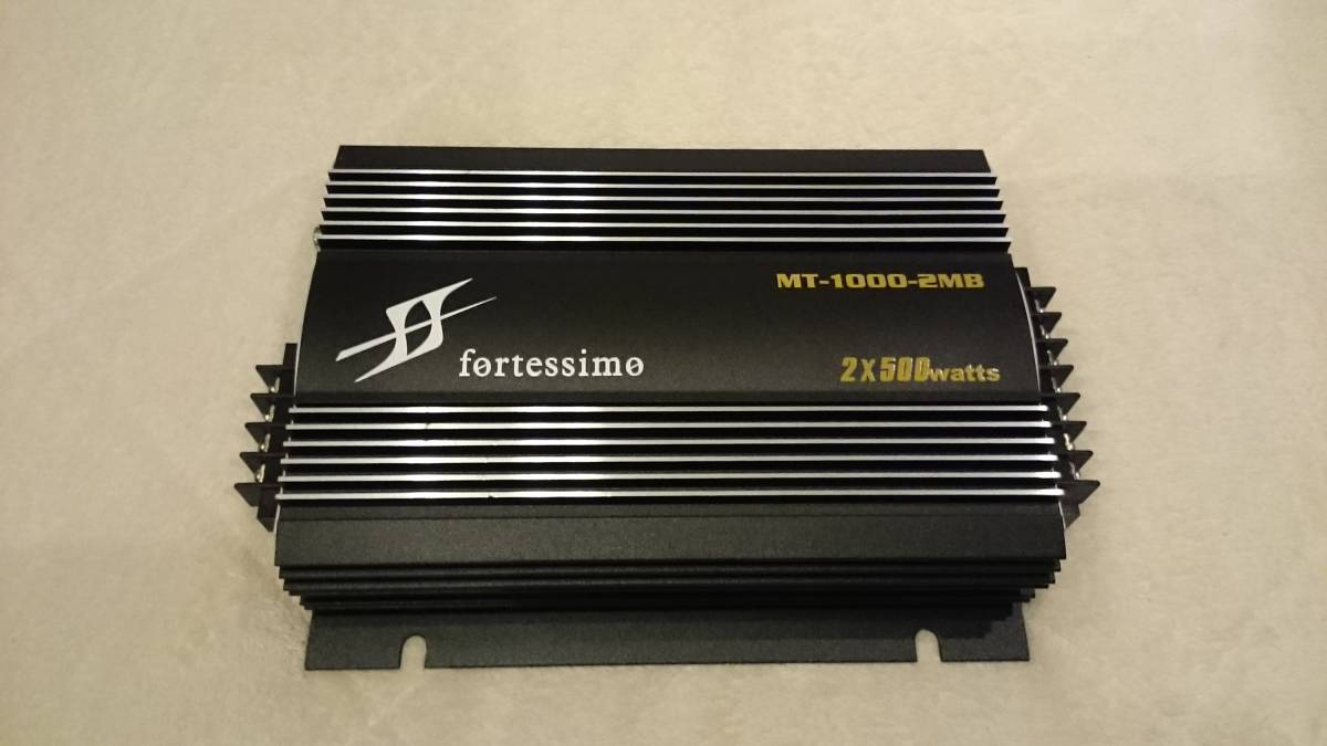 fortessimo [フォルテシモ] MT-1000-2MB 2×500watts パワーアンプ [美品]_画像1