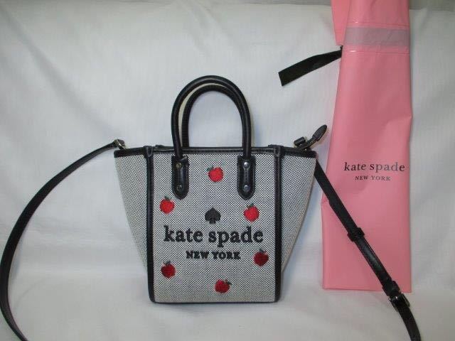 新品 ケイトスペード ミニ トートバッグ スモール エラ 2WAY 斜めがけ kate spade NEW YORK 新作 リンゴ ラッピングOK 定価55,000円_画像1