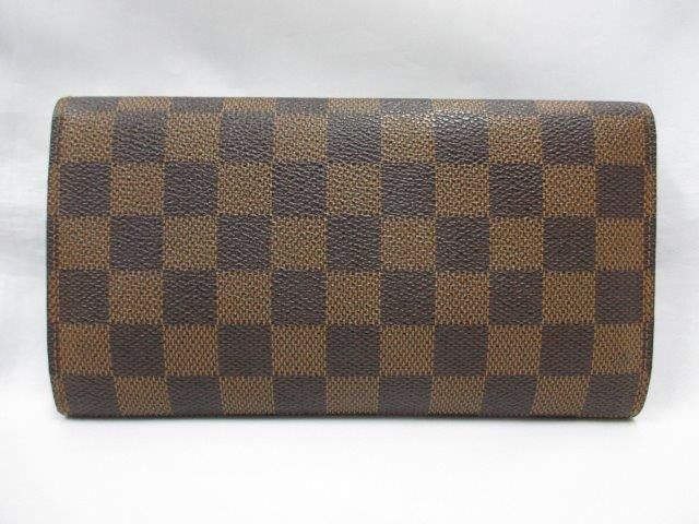 超美品 ルイヴィトン LOUIS VUITTON ダミエ 三つ折り長財布 ポルトフォイユ インターナショナル N61217 本物