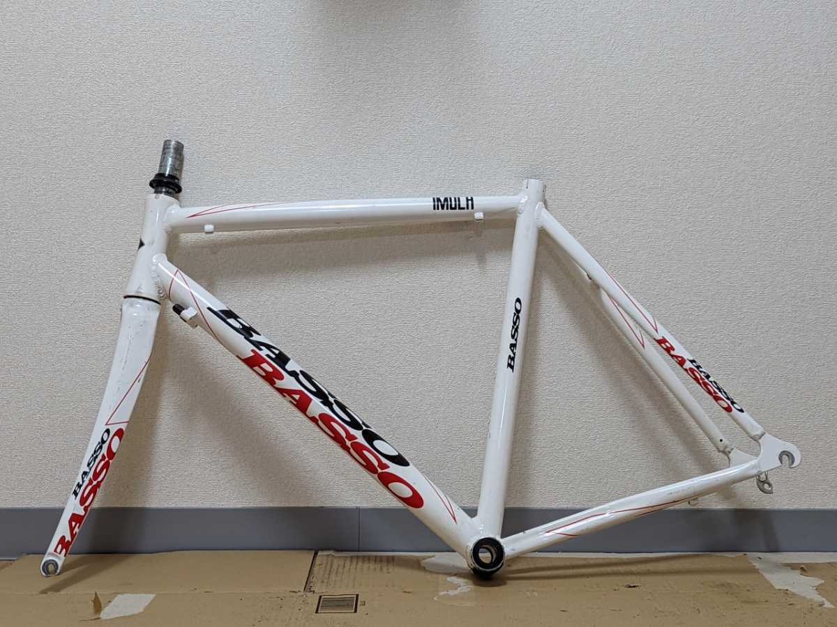 ヤフオク! - BASSO ロードバイク フレームとフォークのみ アルミフ...