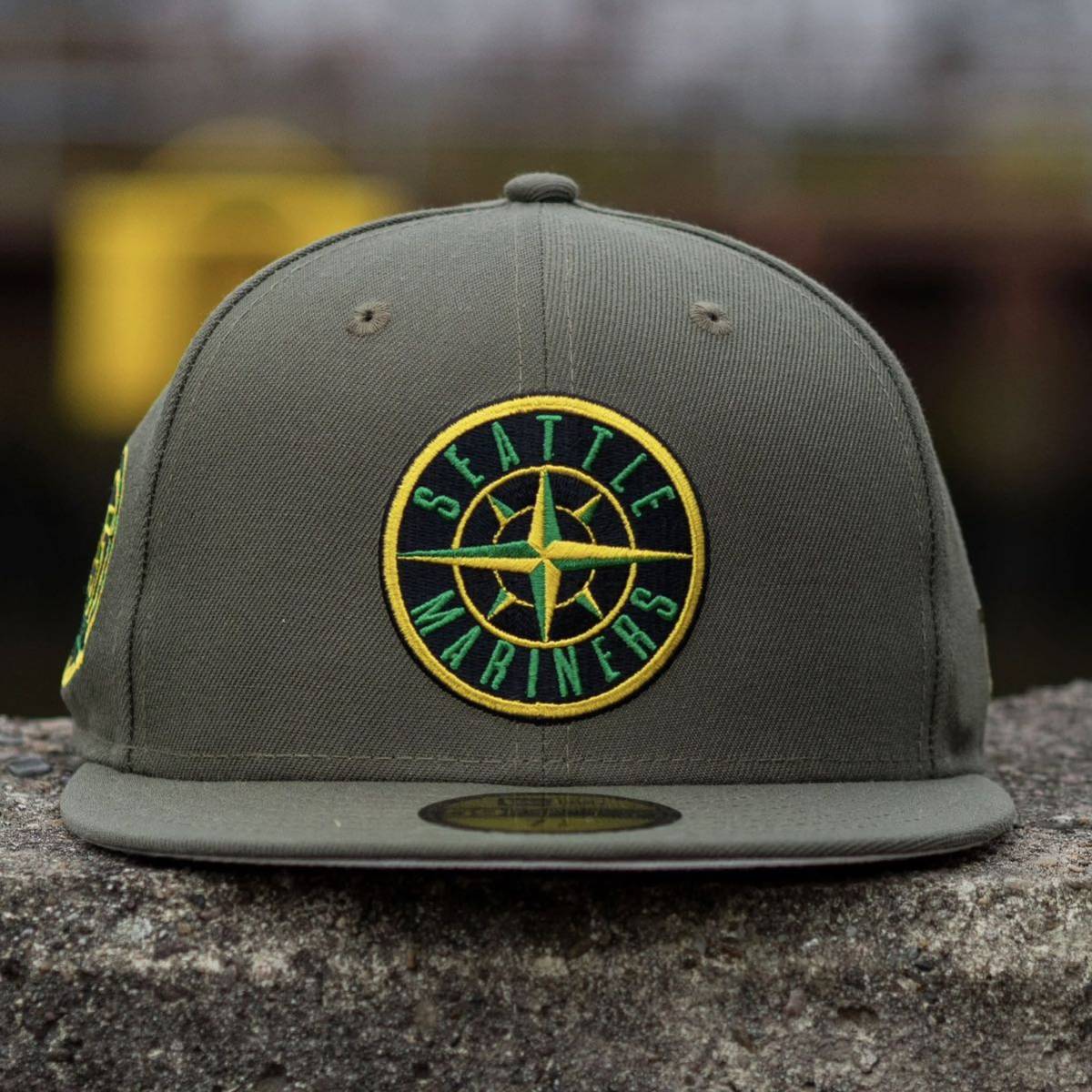 NEW ERA 59FIFTY MLB SEATTLE MARINERS 35th ANNIVERSARY OLIVE FITTED