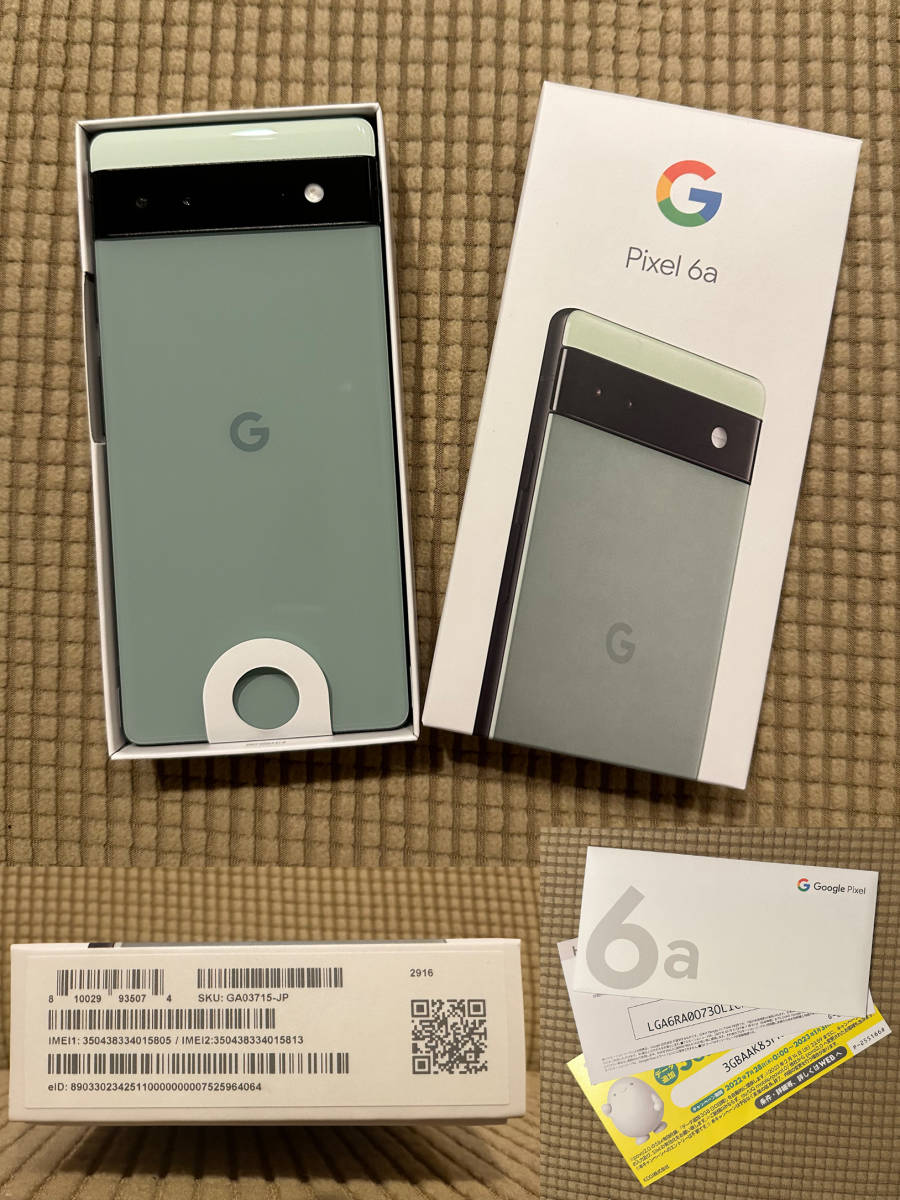 Google Pixel 6a 128GB Sage 国内版SIMフリー(Android)｜売買された 