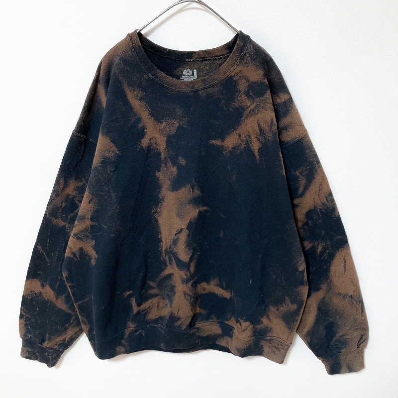 古着 エイチアンドエム Tシャツ タイダイ ブリーチ LUNA メンズ 紺茶XL