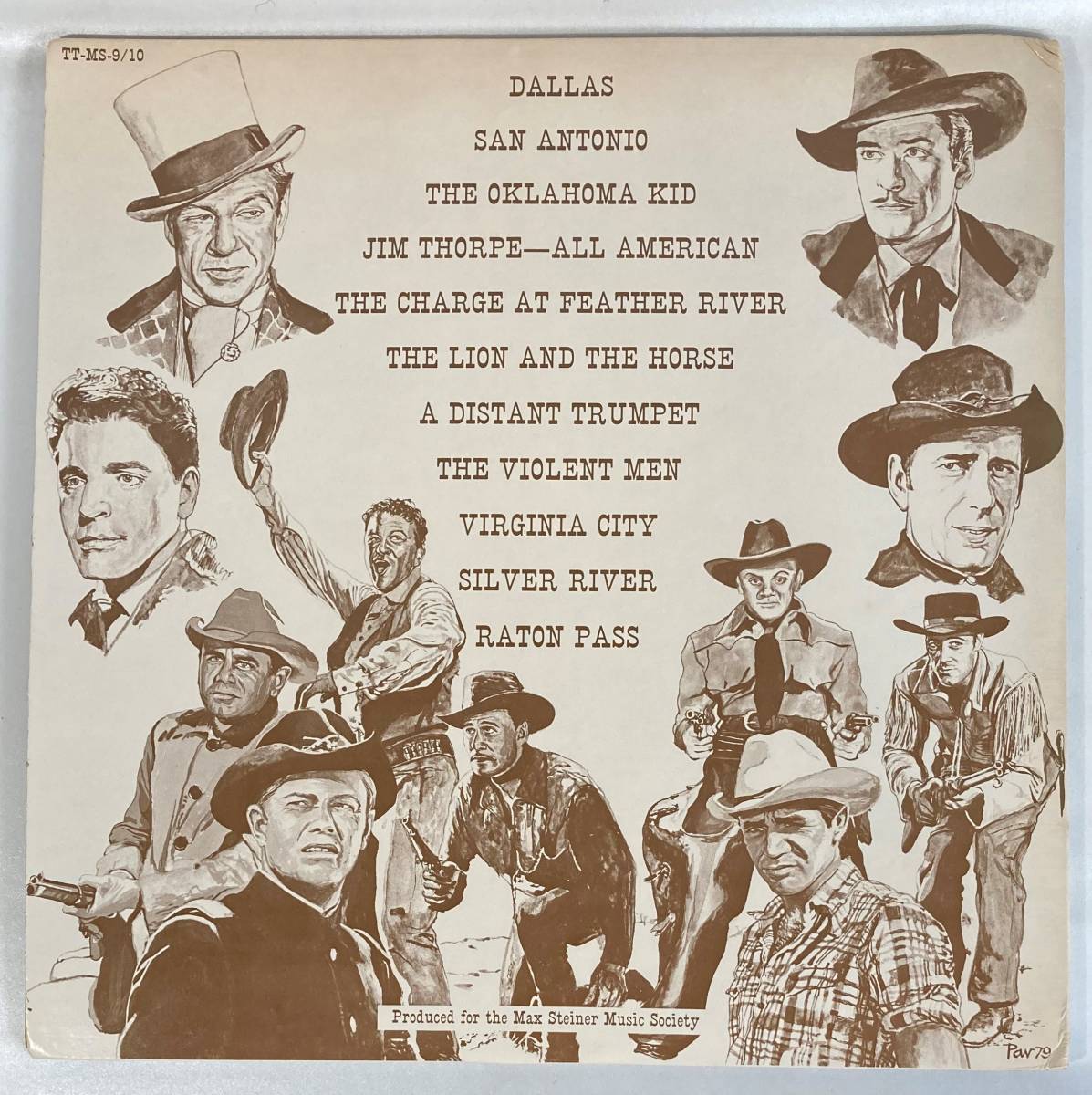  Max * baby's bib na-(Max Steiner) / Music for westerns rice record LP 2 sheets set see opening Tony Thomas TT-MS-9/10